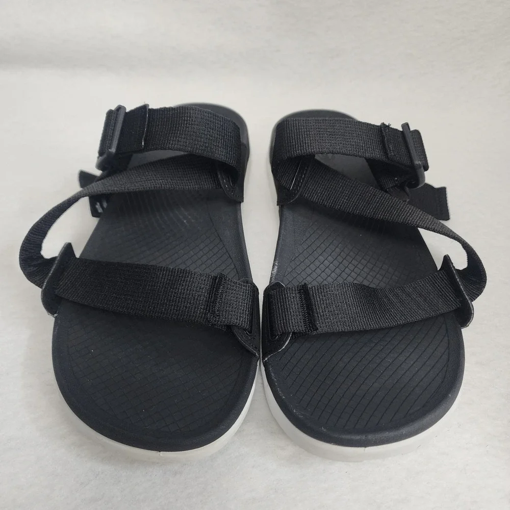 Chaco Lowdown JCH107854 Womens US 10 Sandals Black Adjustable Slip On Slide